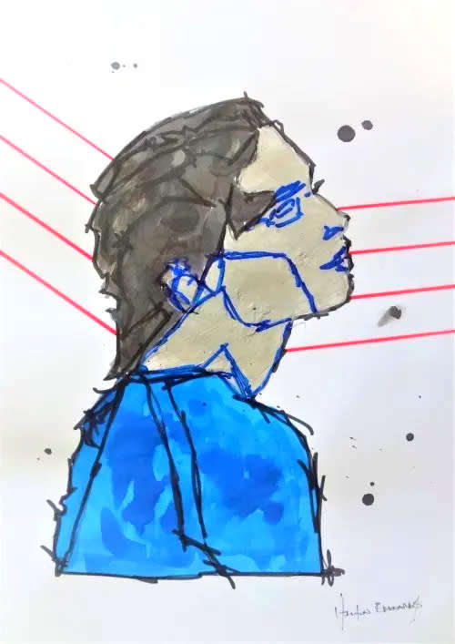 Hilton Edwards Abstract Art Painting - Portrait Series