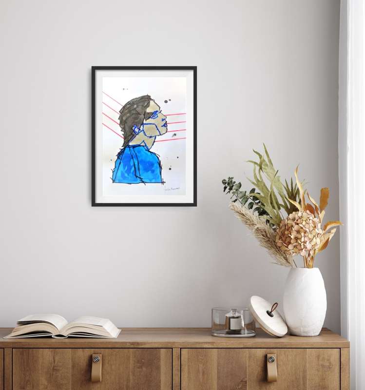 Hilton Edwards Abstract Art Painting - Portrait Series