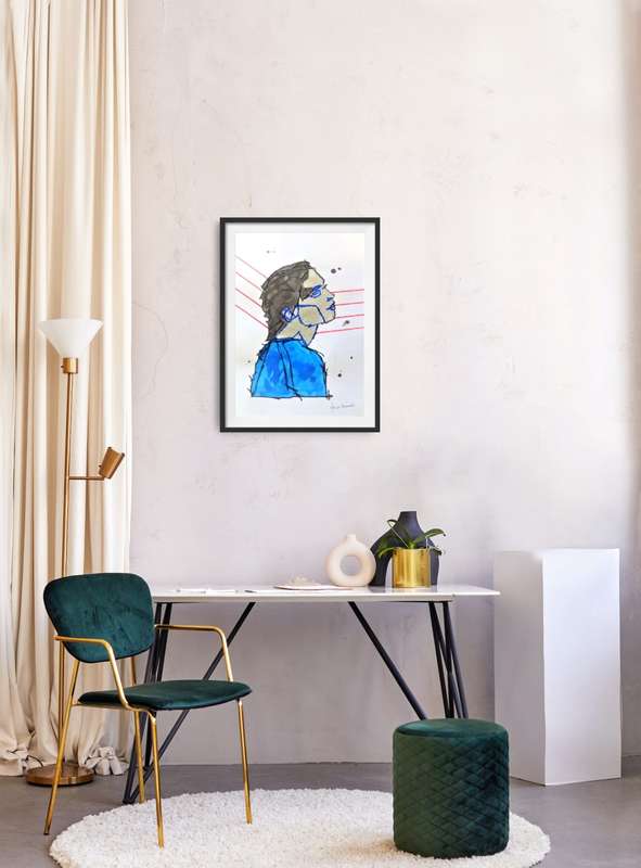 Hilton Edwards Abstract Art Painting - Portrait Series