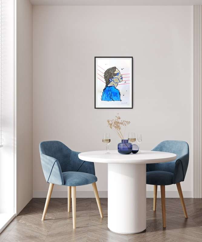 Hilton Edwards Abstract Art Painting - Portrait Series