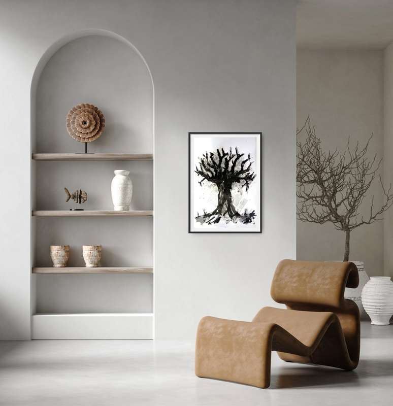 Hilton Edwards Abstract Art Painting tree series