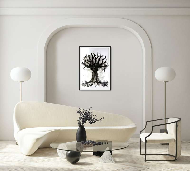 Hilton Edwards Abstract Art Painting tree series