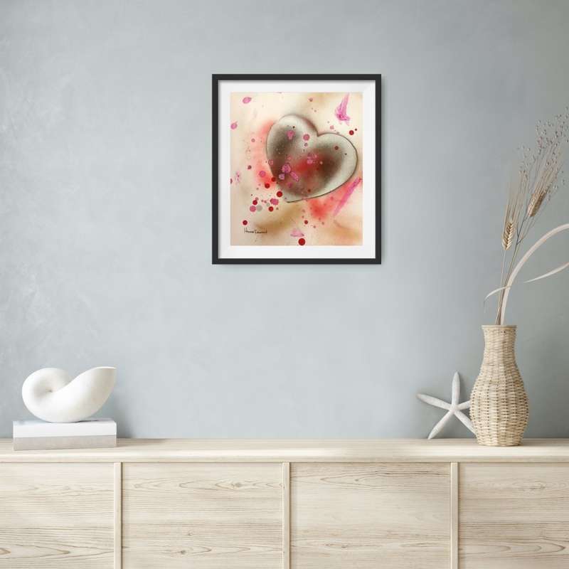 Hilton Edwards Abstract Art Painting - love hearts series