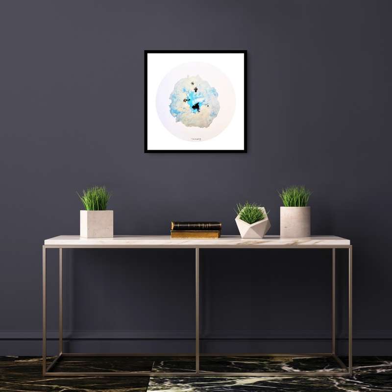 Hilton Edwards Abstract Art Painting -  tondo