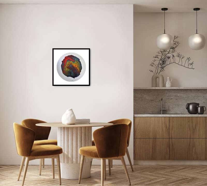 Hilton Edwards Abstract Art Painting - tondo