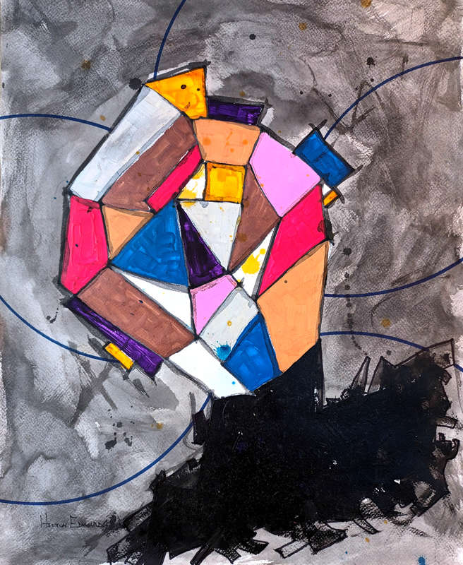 Hilton Edwards Abstract Art Painting - Portrait Series