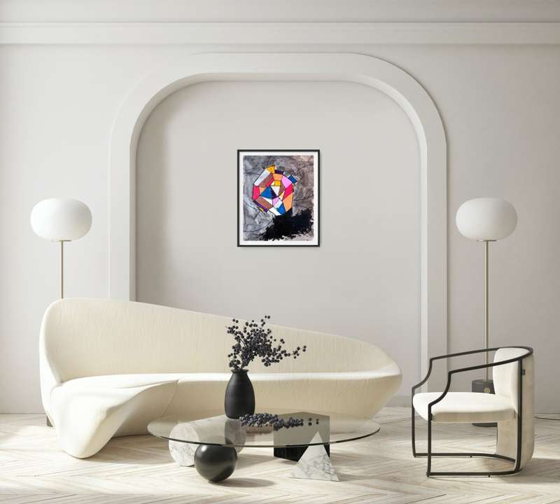 Hilton Edwards Abstract Art Painting - Portrait Series