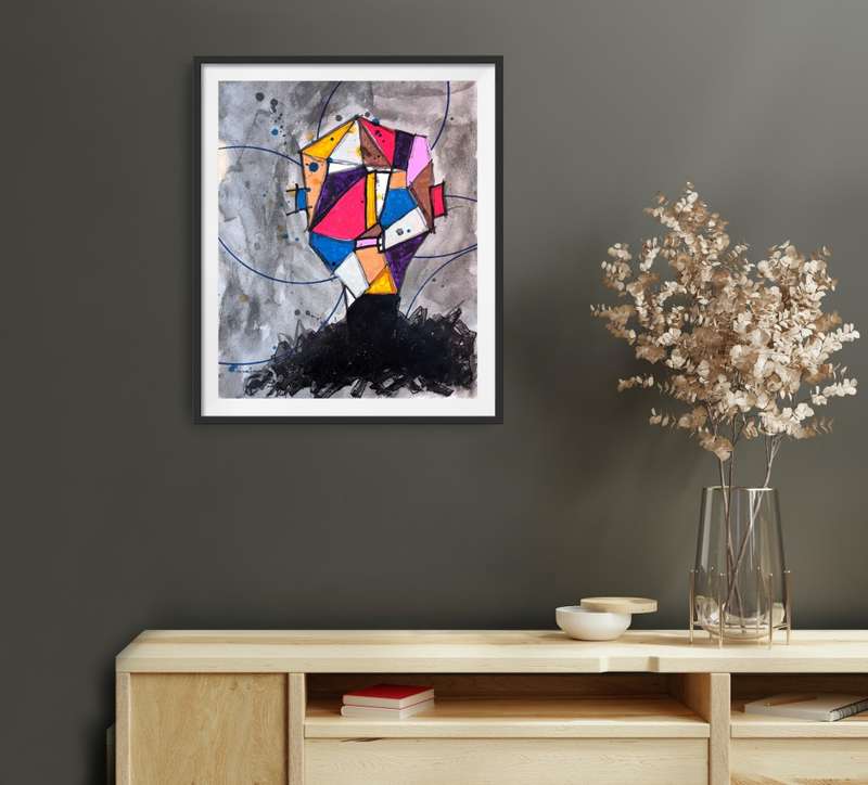 Hilton Edwards Abstract Art Painting - Portrait Series
