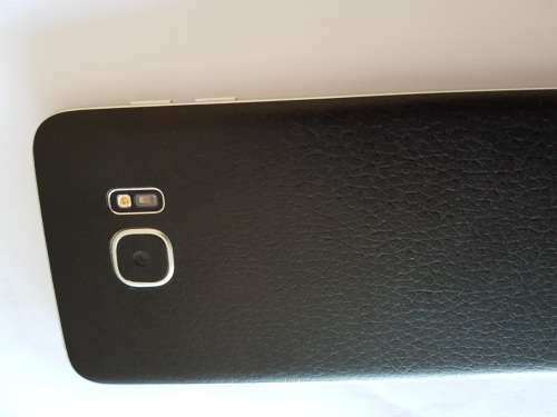 Samsung Galaxy S7 Edge 32GB Silver - Custom Leather back