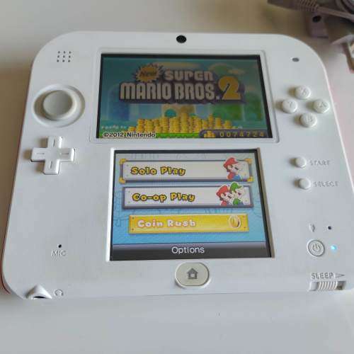 Nintendo 2ds console with charger