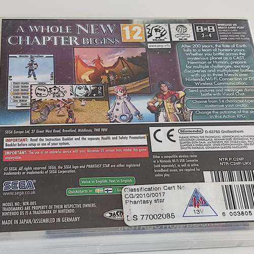 Phantasy Star O Nintendo ds