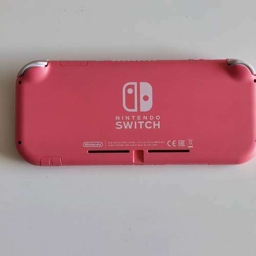 Nintendo switch lite + original charger (coral)