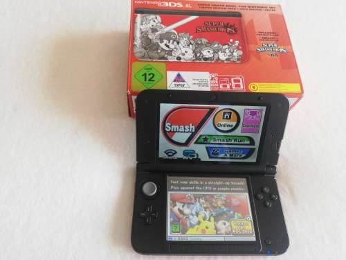 Nintendo 3ds Xl Super Smash Bros limited edition console, smash bros game pre installed