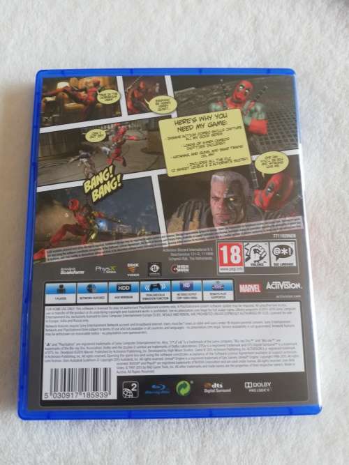 Playstation 4 game Deadpool