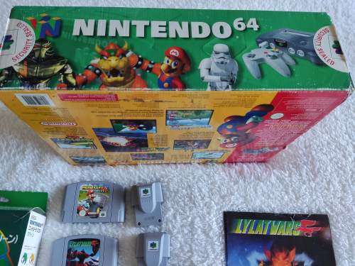 Nintendo 64 console with box