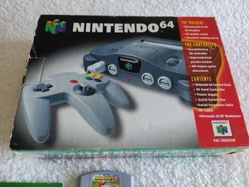 Nintendo 64 console with box