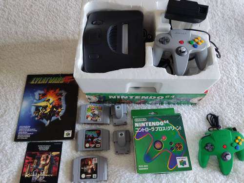 Nintendo 64 console with box