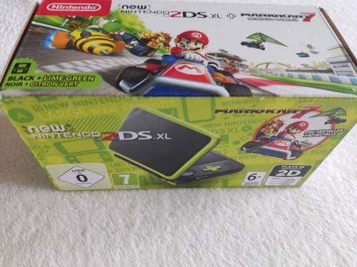 `New` Nintendo 2ds xl with original packaging and charger Mario kart edition