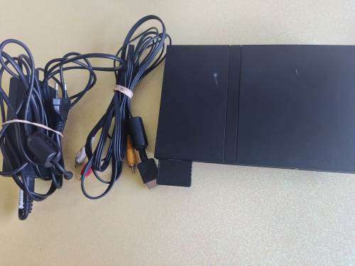 Playstation 2 slim console and cables /please read description