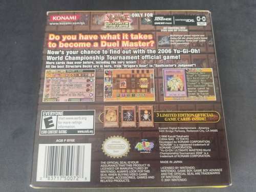 Yu-Gi-Oh ultimate masters World Championship Tournament 2006 Game Boy Advance