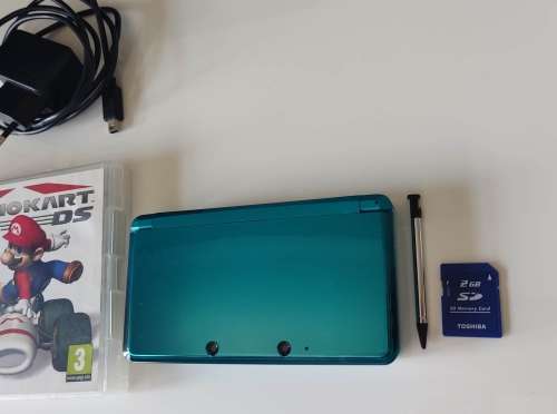 Nintendo 3ds console, game and charger