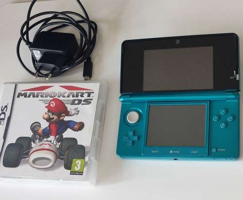 Nintendo 3ds console, game and charger
