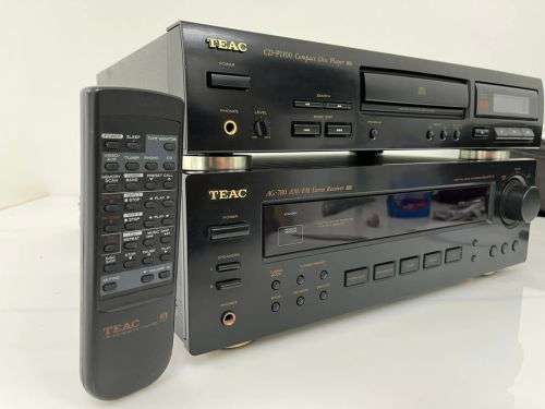 TEAC AG-780 AM/FM Stereo Receiver & TEAC CD-P1100 Compact Disc Player + TEAC Remote
