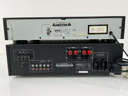 TEAC AG-780 AM/FM Stereo Receiver & TEAC CD-P1100 Compact Disc Player + TEAC Remote
