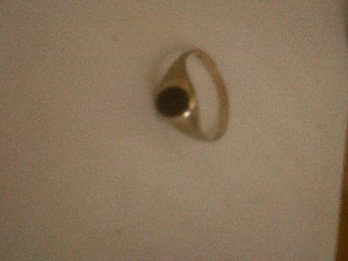 Gold Onyx Mens Ring