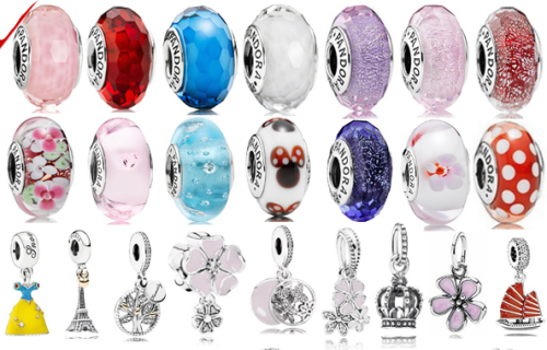 PANDORA Elements beads, glass beads new
