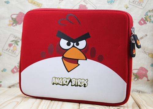 Angry Birds Zippered Case Pouch for iPad, iPad 2 iPad 3 / Samsung P7500 (yellow,red) "Special"