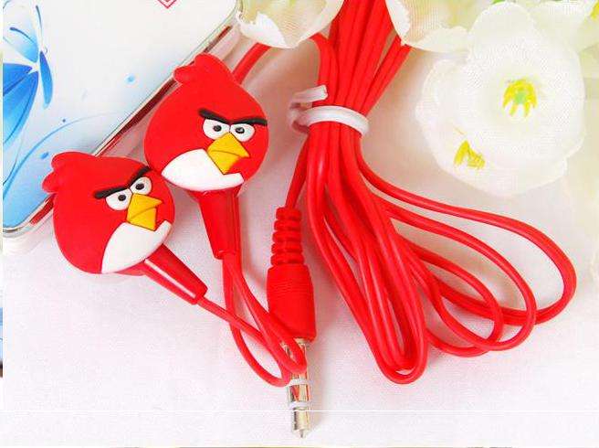angry bird earphone (red)