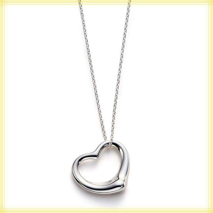 Hollow love heart necklace female models clavicle chain