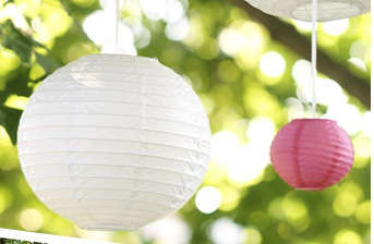 Chinese paper lanterns: 30CM roundx2