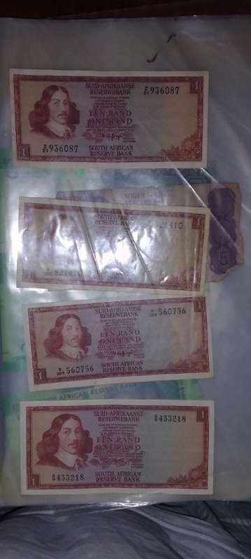 R1 Rand Bank Note South Africa (4 for sale)
