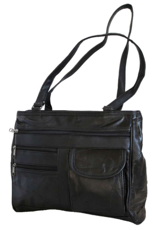 Fino Ladies Leather Patch Handbag