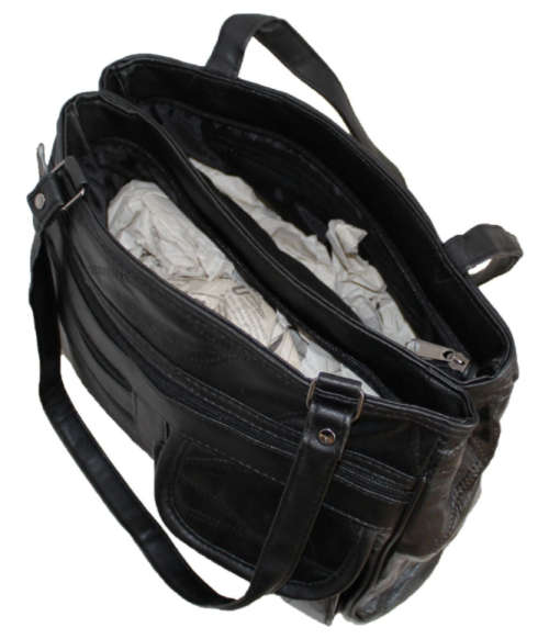 Fino Ladies Leather Patch Handbag