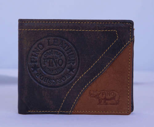 Fino Genuine Leather Wallet with Buckle Rhino