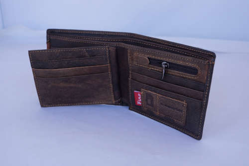 Fino Genuine Leather Wallet with Buckle Rhino