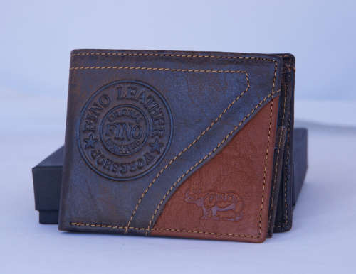Fino Genuine Leather Wallet with Buckle Rhino