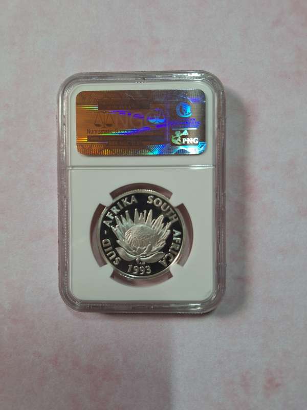 1993 SOUTH AFRICAN SILVER R1  - BANKING BICENTENNIAL