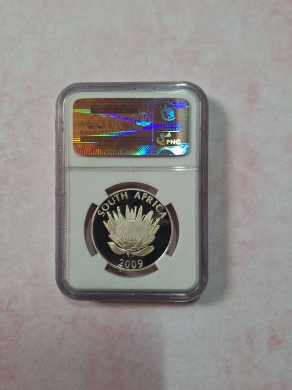 2009 SOUTH AFRICAN SILVER R1 - NATIONAL ANTHEM PF69 ULTRA CAMEO