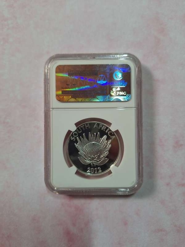 2012 SOUTH AFRICAN SILVER R1 - WALTER & ALBERTINA SISULU PF69 ULTRA CAMEO