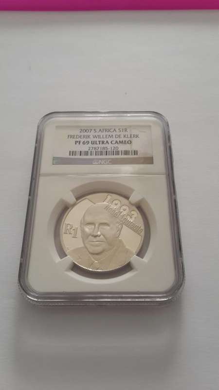 ***PF69 2007 F W de KLERK Nobel Laureate*******