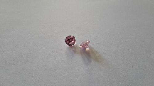 **PINK DIAMONDS***BEAUTIFUL  GIFT-STUNNING PINK DIAMOND 2.30CT -PAIR -SIMULATES