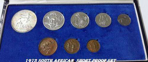 1973 SOUTH AFRICAN COIN PROOF SET - MINTAGE 4000 ONLY