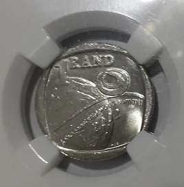 2002 JOHANNESBURG WORLD SUMMIT R1 - NGC GRADED -MS65 - HARDLY SEEN