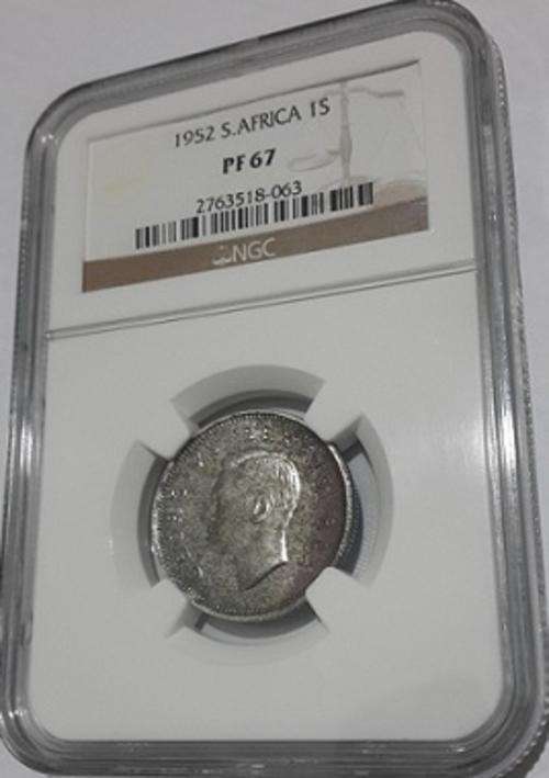 PROOF - 1952 UNION OF SOUTH AFRICA SHILLING - NGC PF67