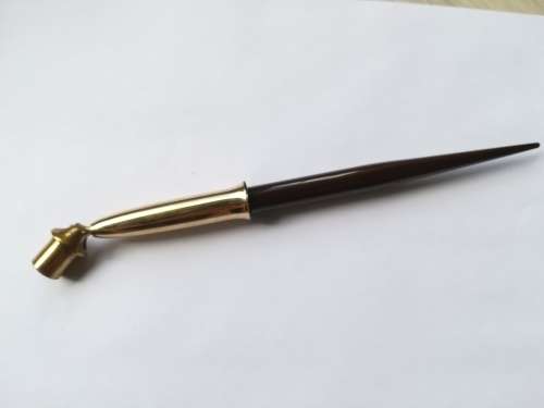 14K Gold!! Sheaffer Snorkel Desk pen