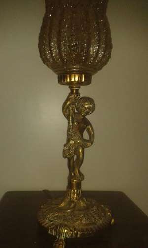 Art Deco Solid Brass Lamp